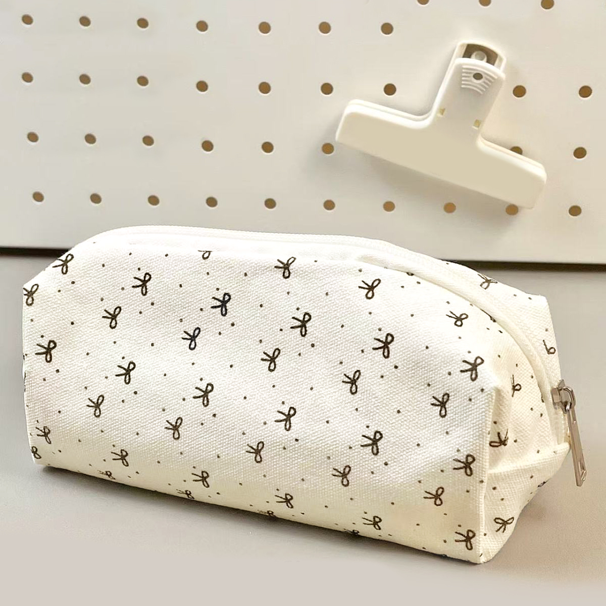 Desk Setup Essentials - 1 beautiful canvas pencil pouch, creative