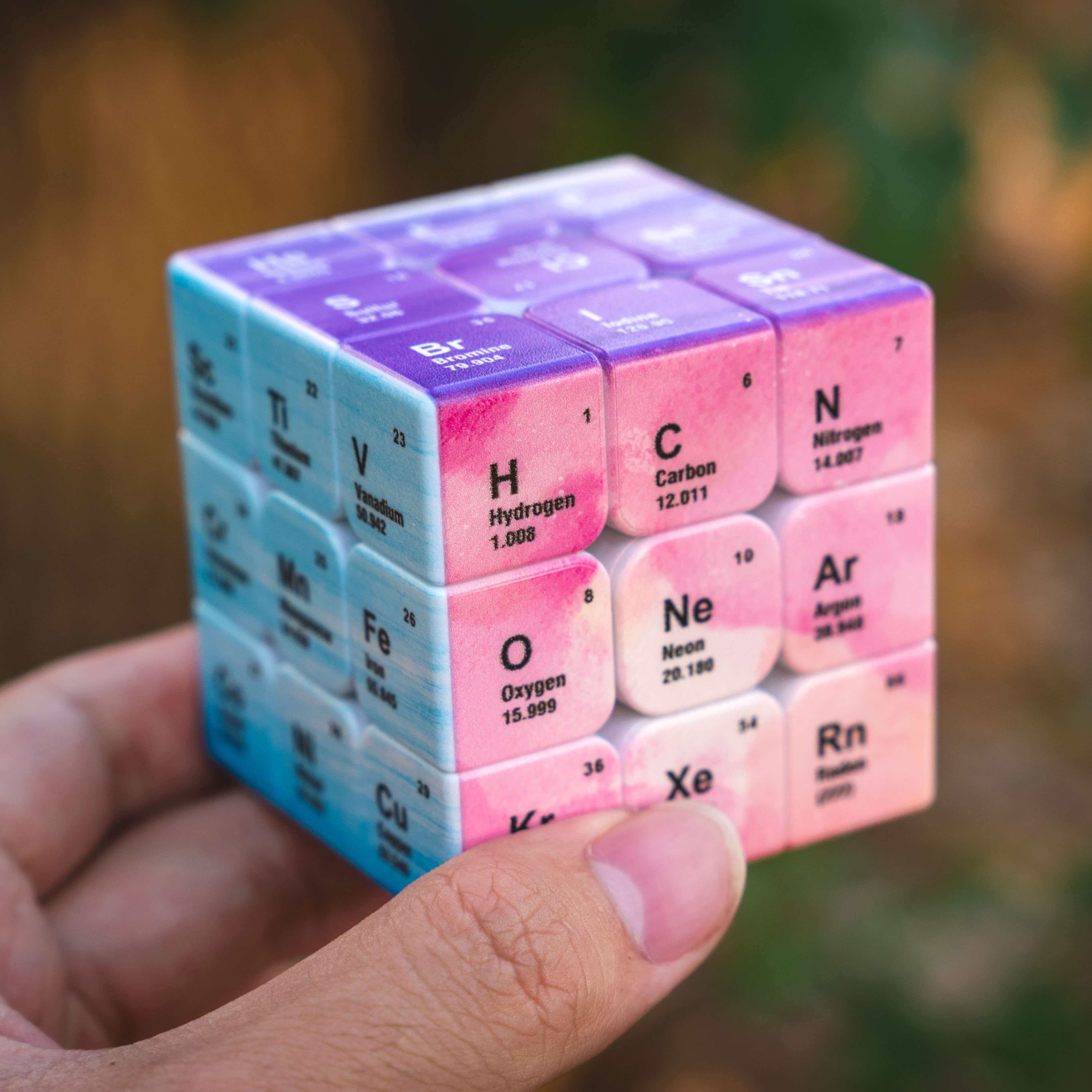 Desk Setup Girl - Periodic Table 3x3 Speed Cube Puzzle