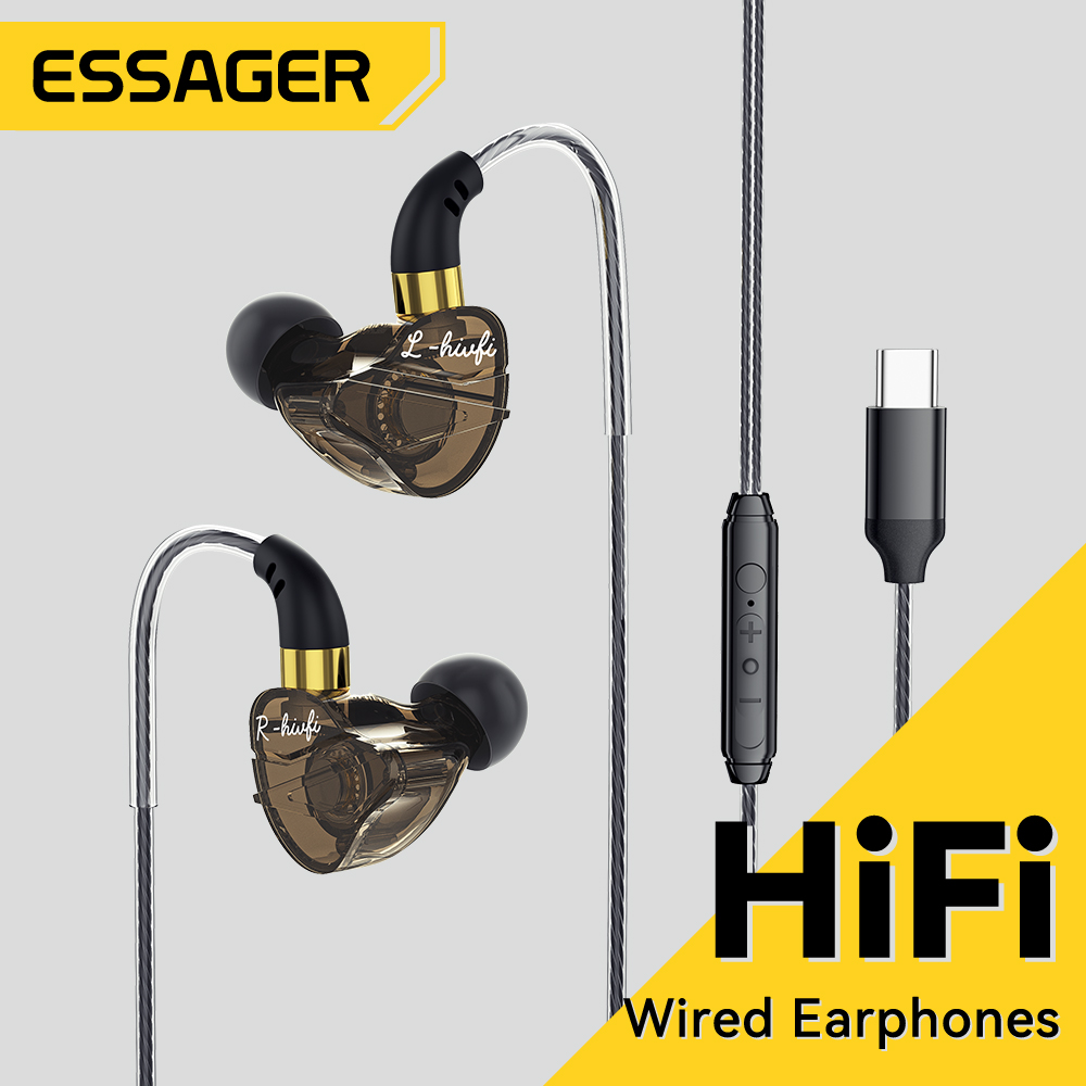 Desk Hifi Setup - Essager 3.5mm In Ear Wired Headphone
