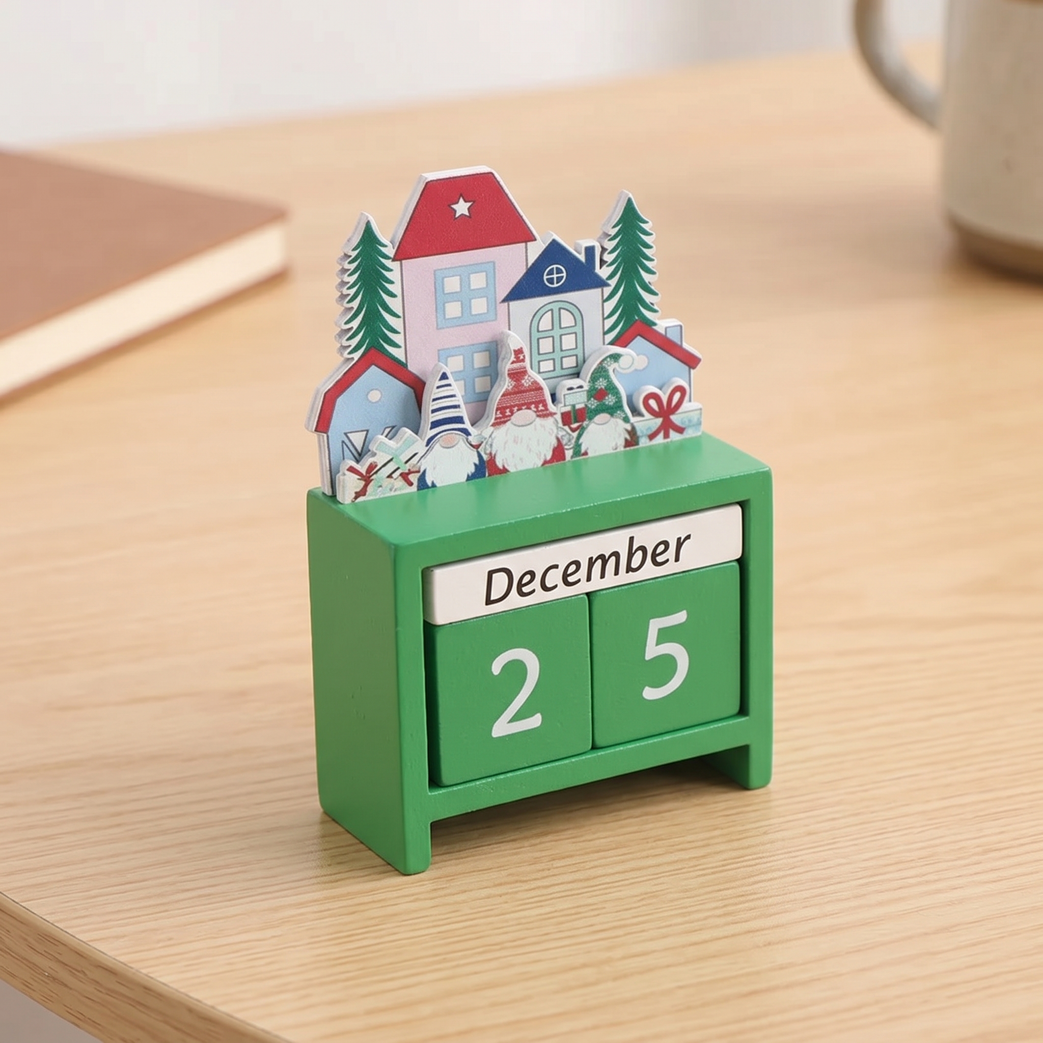 Desk Setup Decor - Christmas Countdown Advent Calendar, Days Until