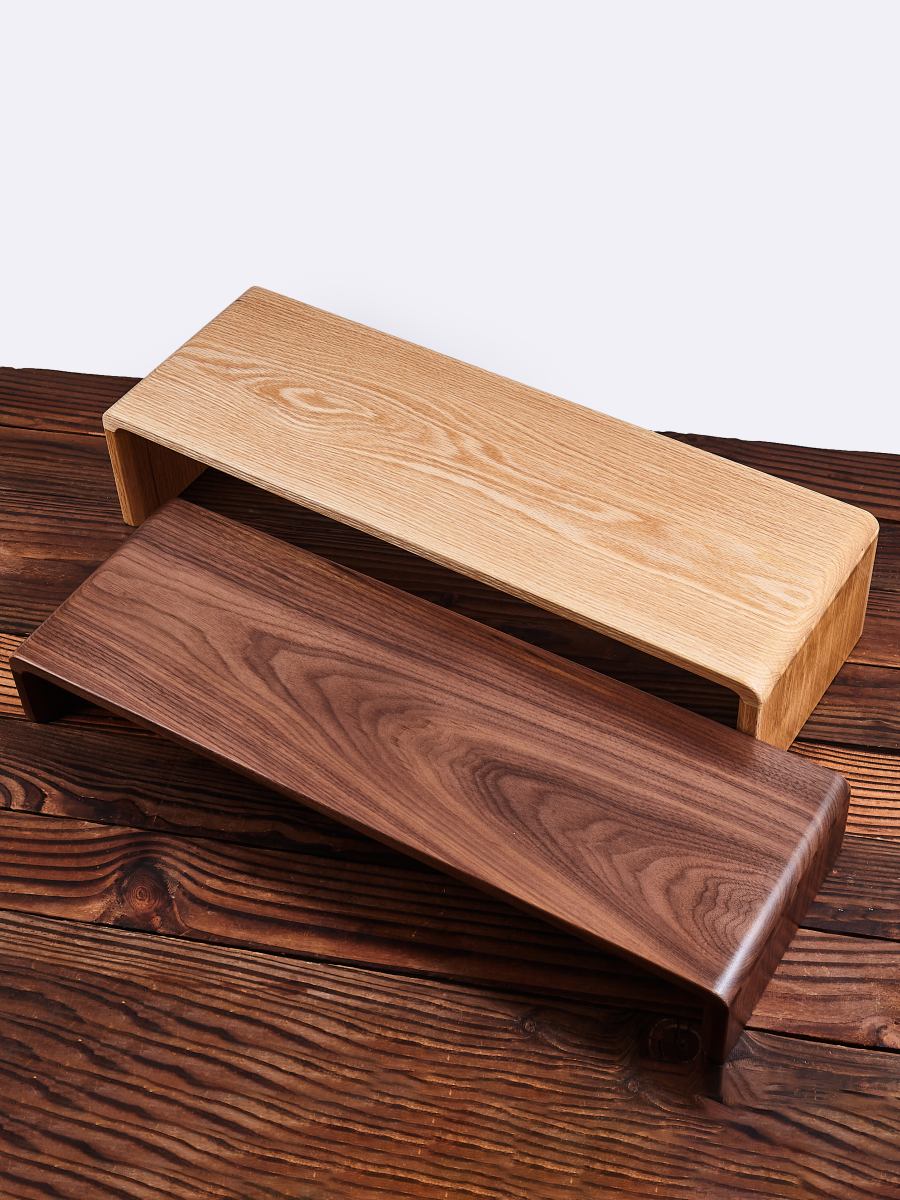 Monitor Riser Wood - Black Walnut Wood Computer Monitor Riser