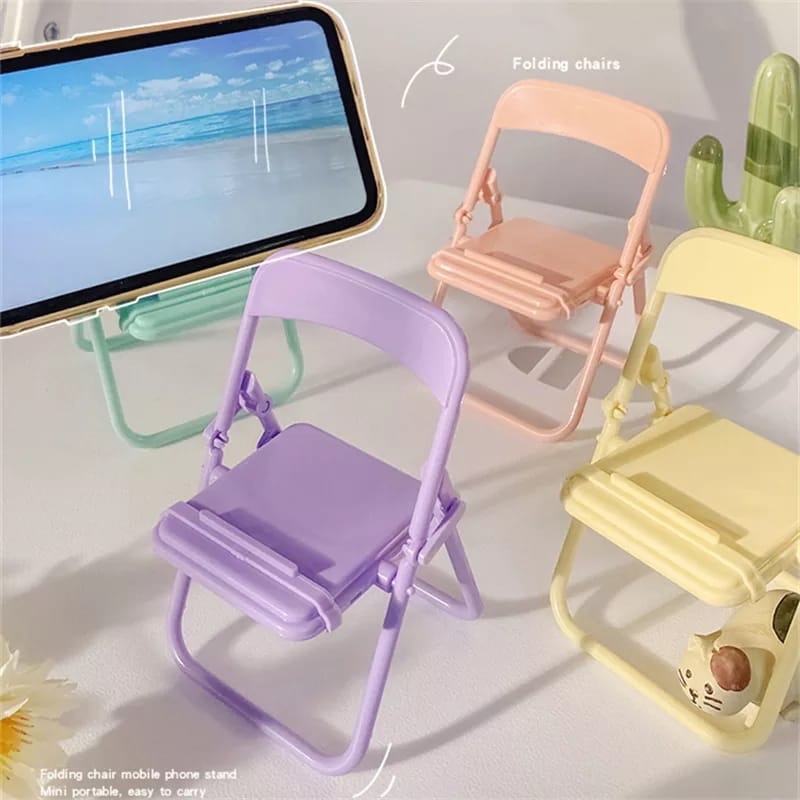 Desk Setup Decor - Cute Chair Phone Holder Stand Creative