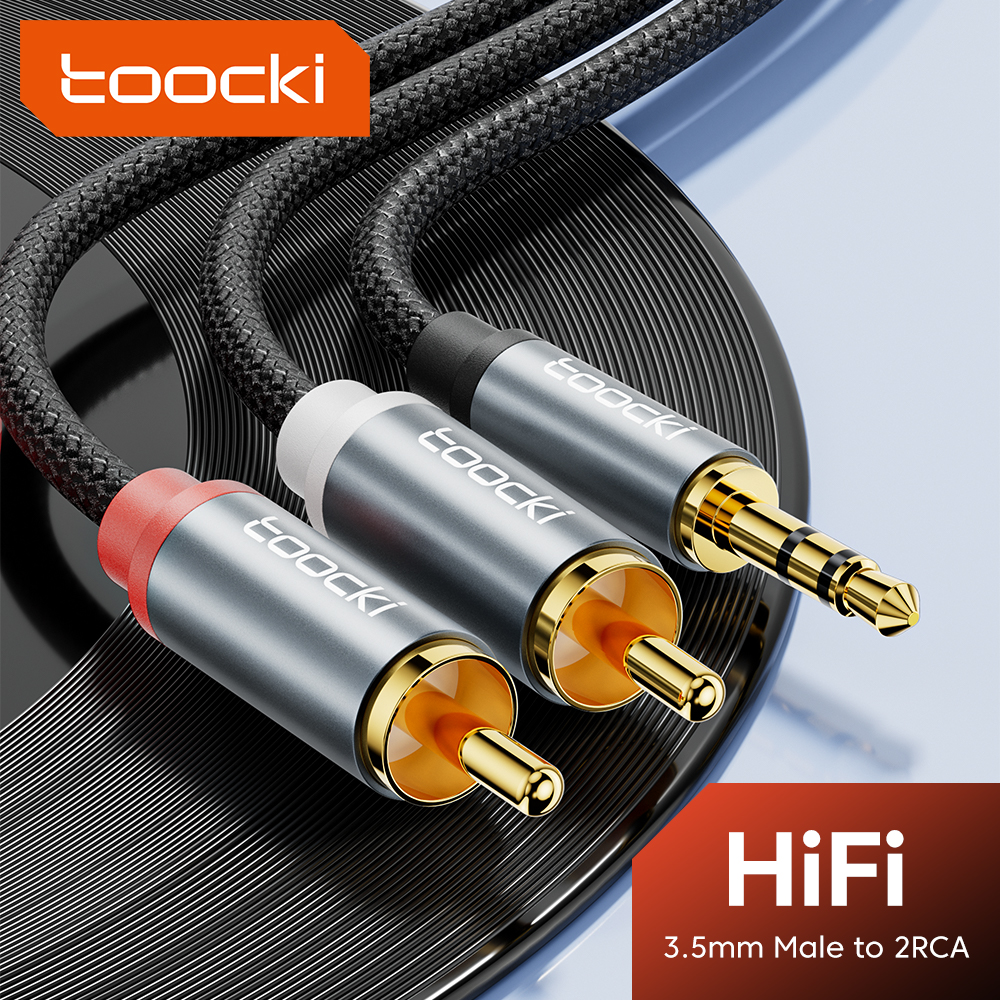 Desk Hifi Setup - Toocki Audio Cable RCA To 3.5