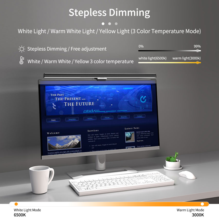 50cm Computer Monitor Light Ba - Desk Setup Room review and price