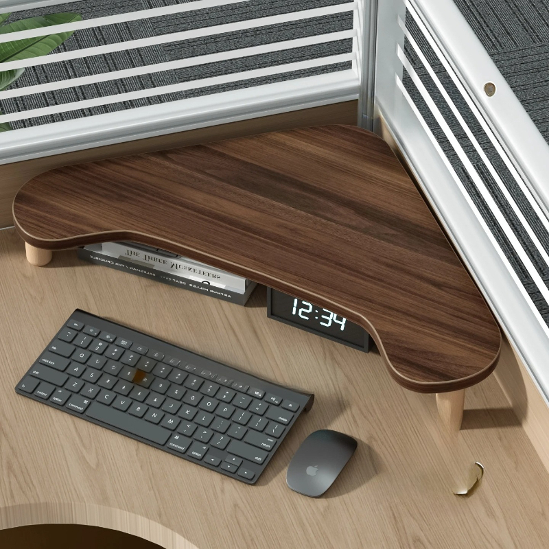 Corner Computer Stand, Triangl - Monitor Riser Wood review and price
