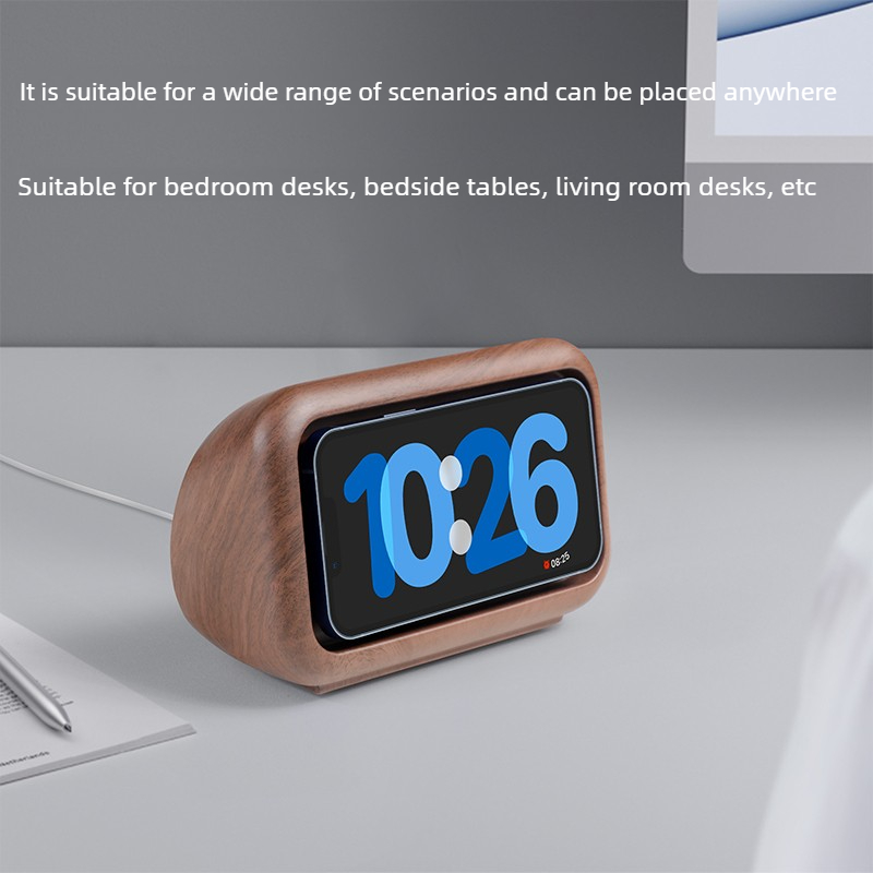 Magnetic Wireless Charger Stan - Monitor Riser Wood review and price