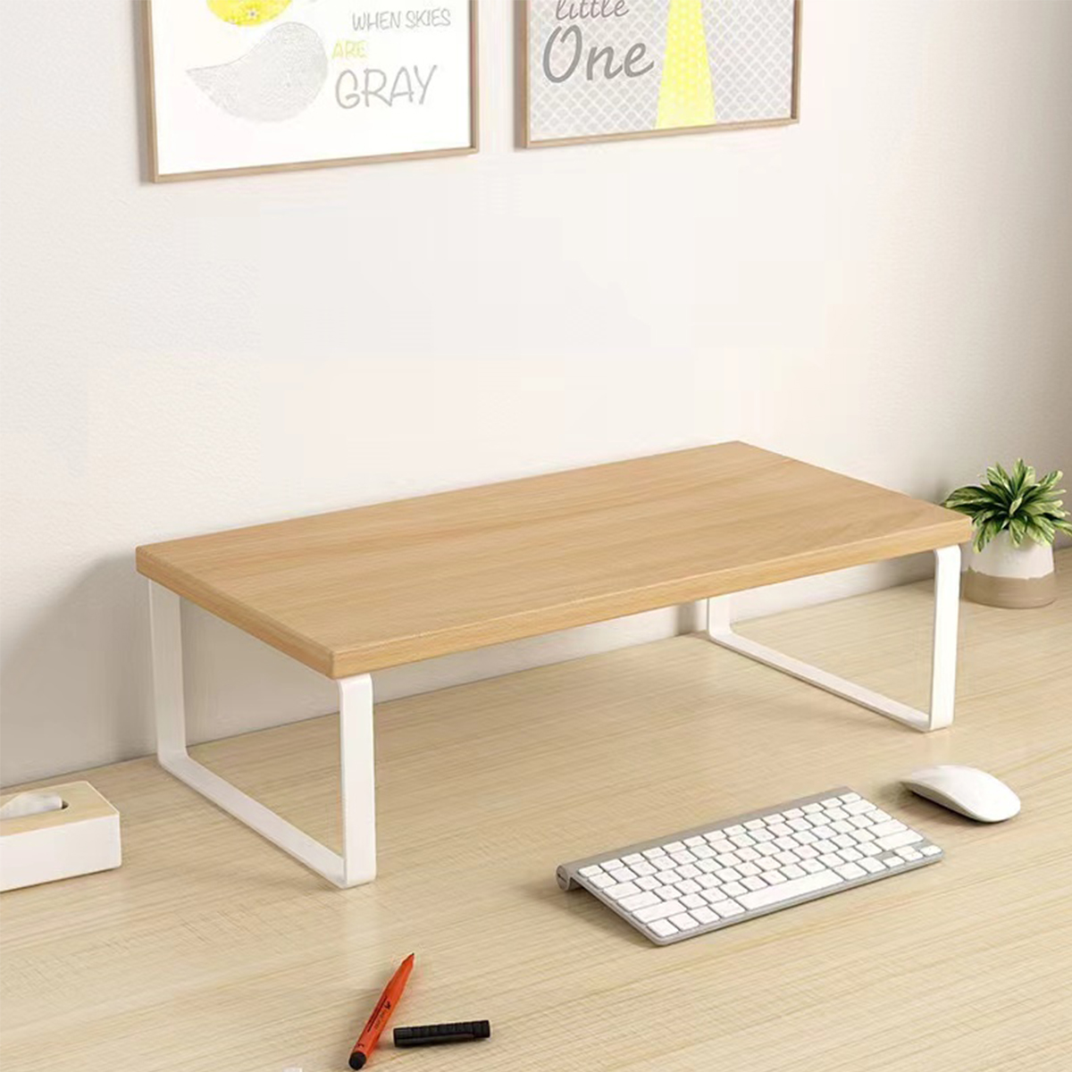Wood Monitor Stand Riser, Mult - Monitor Riser Wood review and price