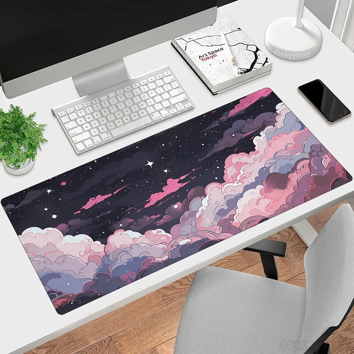 Cute Pink Purple Anime Rubber  - Desk Setup Laptop And Pc review and price
