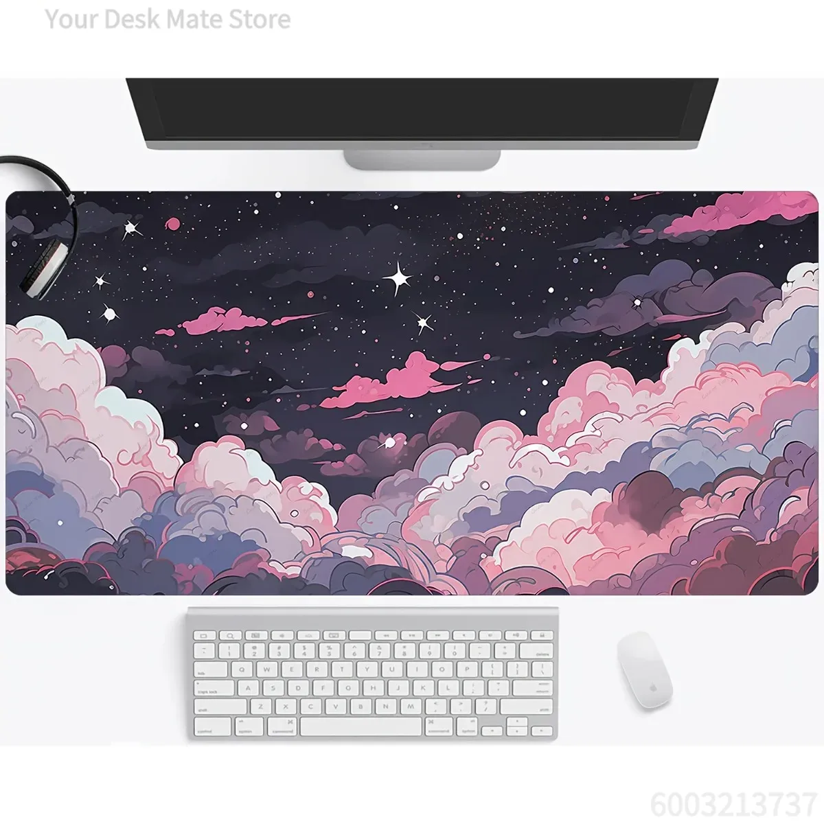 Cute Pink Purple Anime Rubber  - Desk Setup Laptop And Pc review and price
