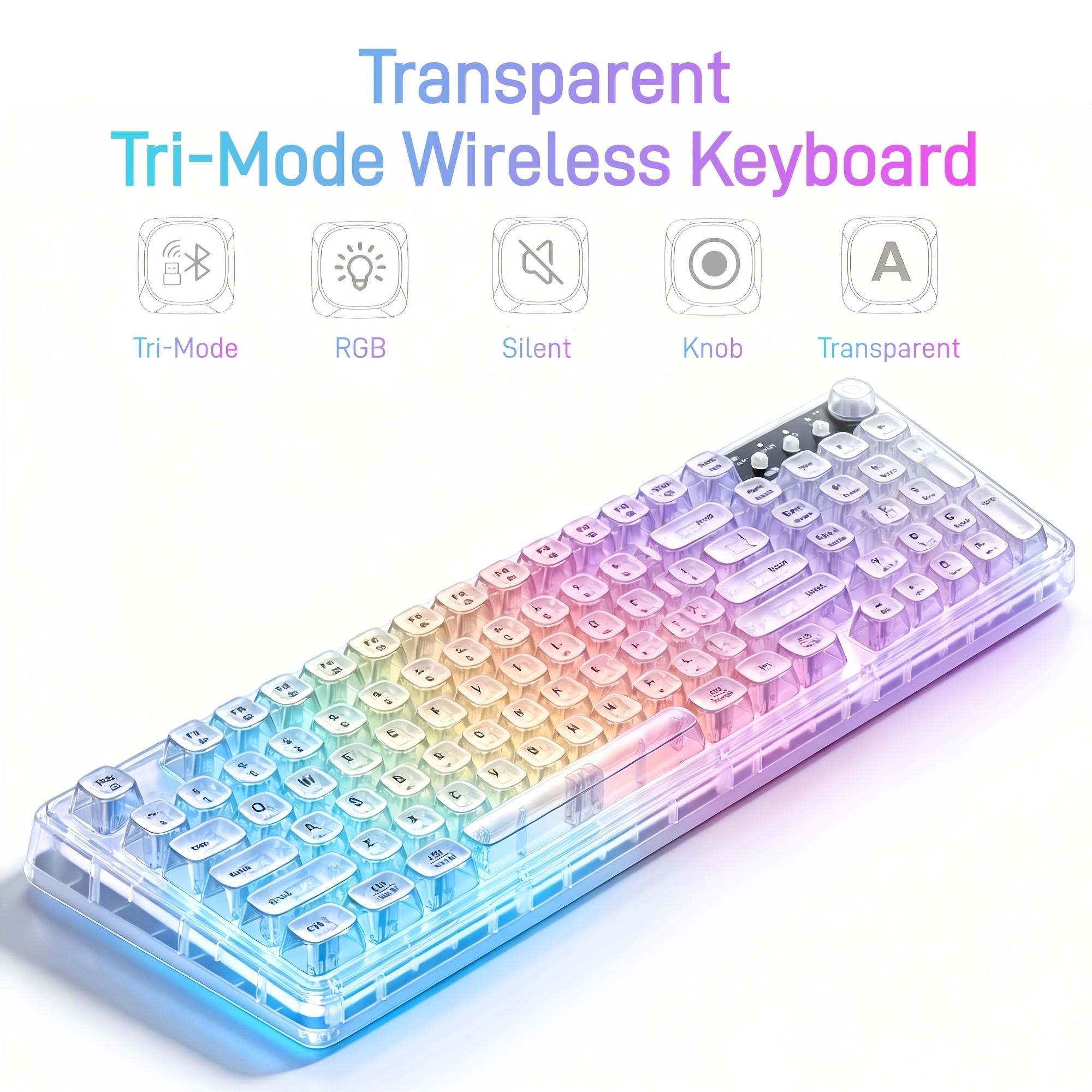 Crystal RGB Keyboard, 99-Key W - Desk Setup Gaming And Work review and price