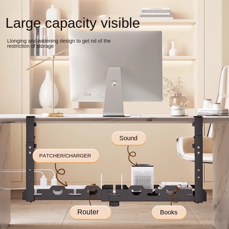 Telescopic Under Table Storage - Desk Setup Organizer review and price