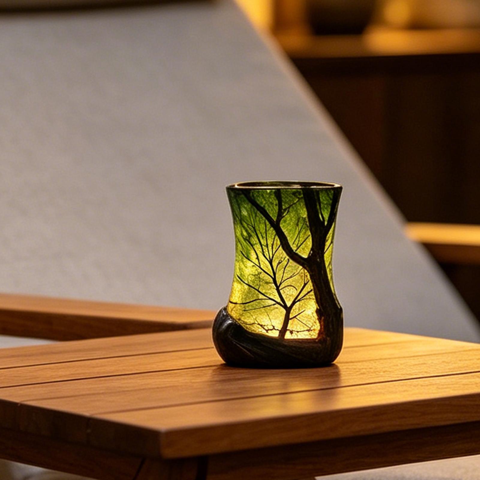 Bedside Table Lamp Forest Nigh - Desk Setup Room review and price
