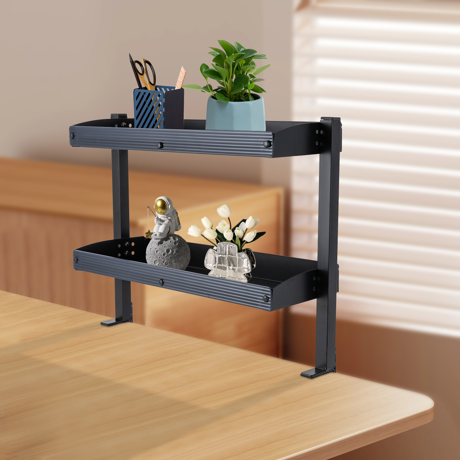 Clamp-on Desk Shelf, 2-Tier, A - Desk Setup Organizer review and price