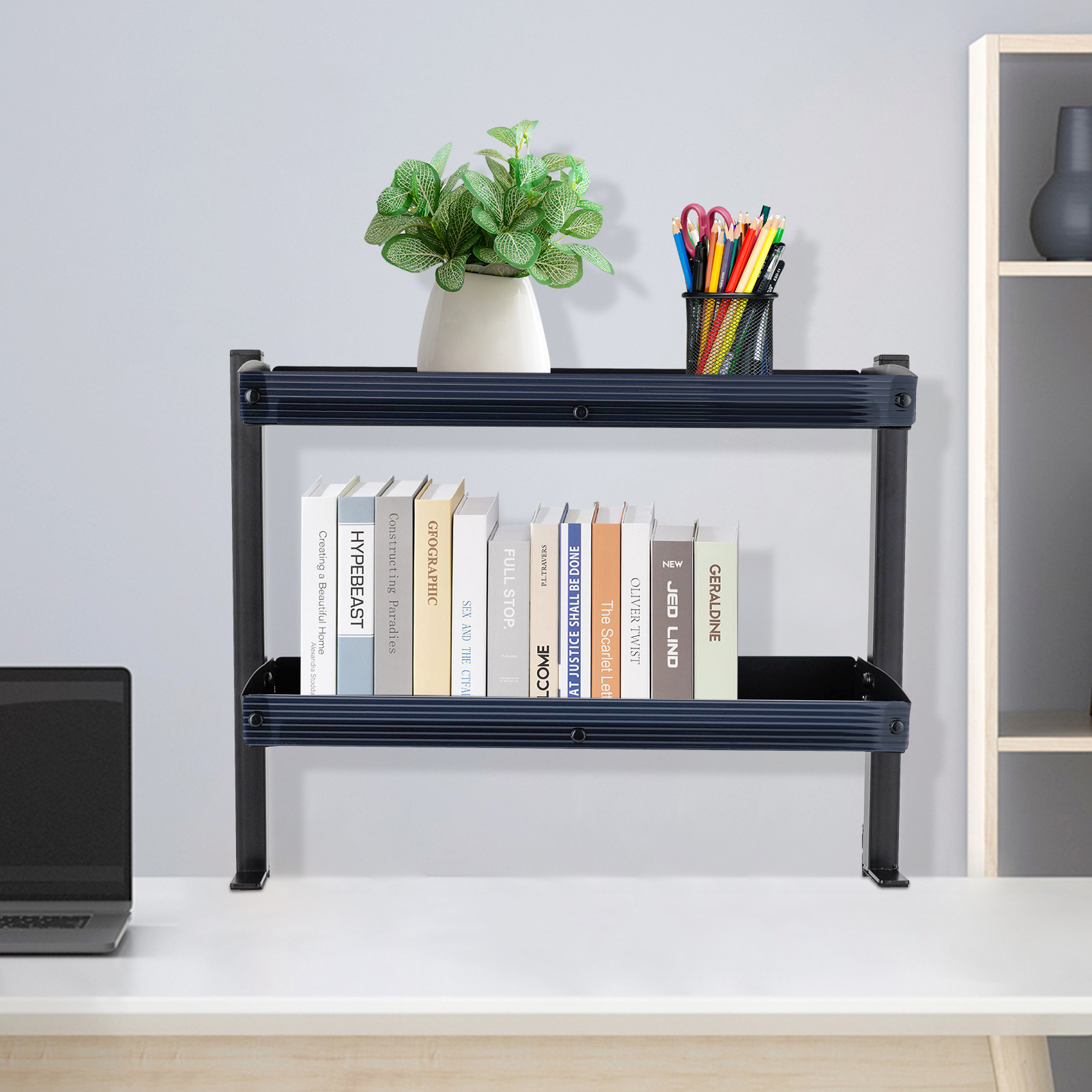 Clamp-on Desk Shelf, 2-Tier, A - Desk Setup Organizer review and price