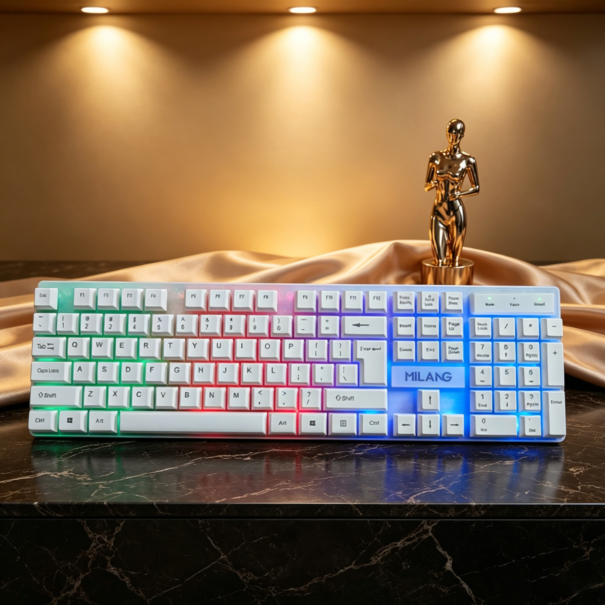 Wired RGB Backlit Keyboard Mou - Desk Setup Gaming And Work review and price