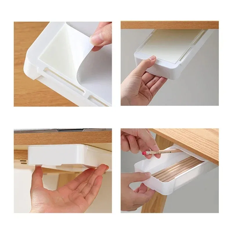 Hidden Storage Box Desk Storag - Desk Setup Organizer review and price