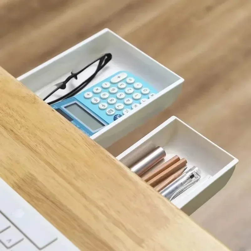 Hidden Storage Box Desk Storag - Desk Setup Organizer review and price