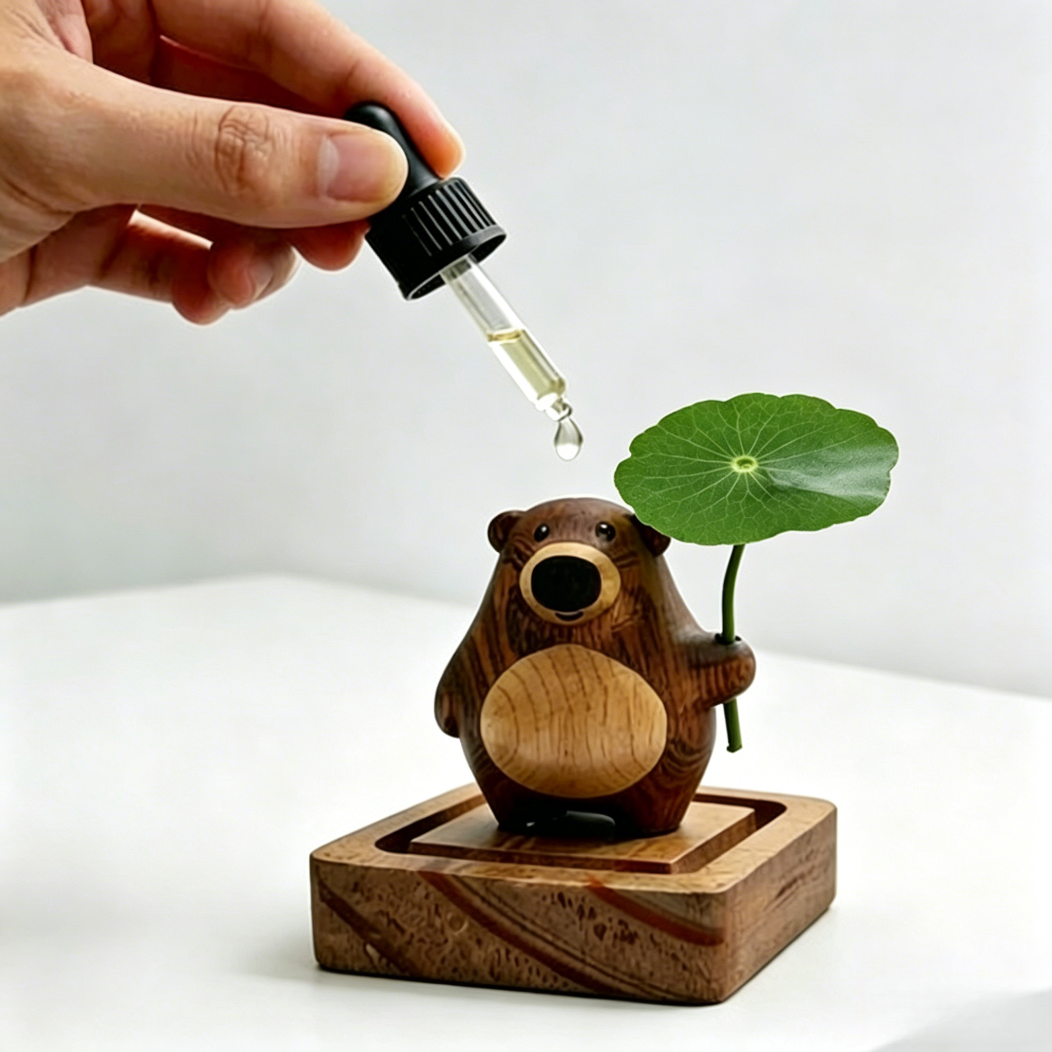 Cute Bear Aroma Diffuser Wood  - Desk Setup Essentials review and price