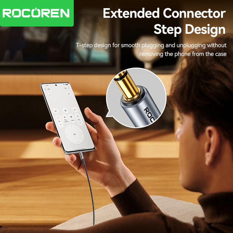 Rocoren 3.5 mm Jack Aux Audio  - Desk Hifi Setup review and price