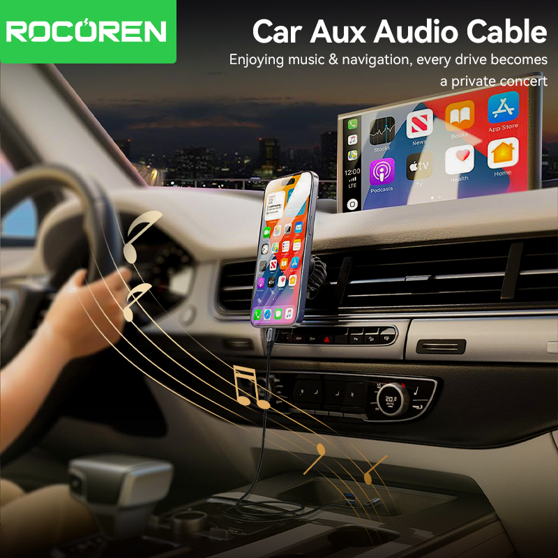 Rocoren 3.5 mm Jack Aux Audio  - Desk Hifi Setup review and price
