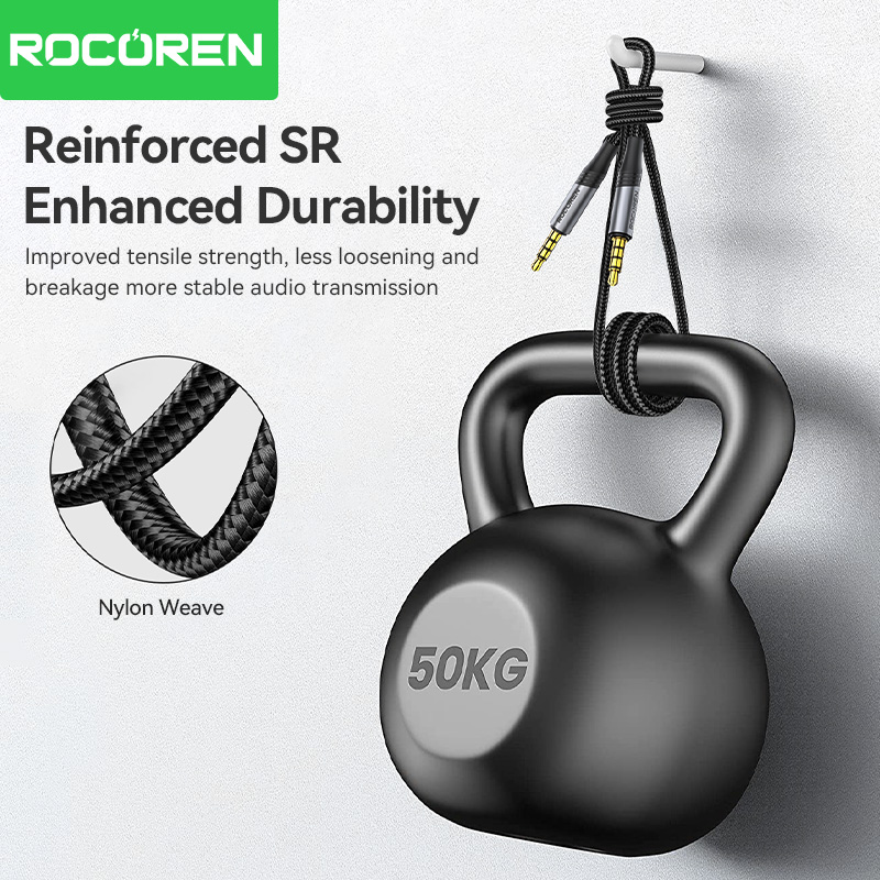 Rocoren 3.5 mm Jack Aux Audio  - Desk Hifi Setup review and price