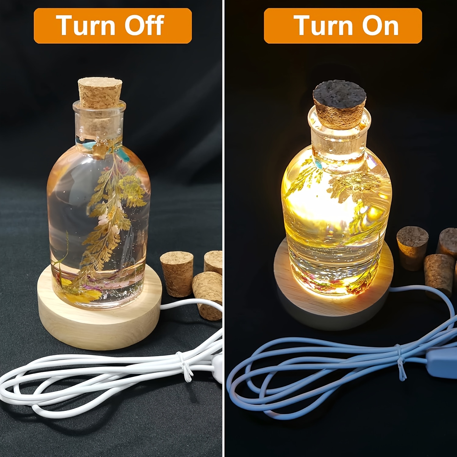 Drift Bottle Light Resin Mold  - Desk Setup Lamp review and price