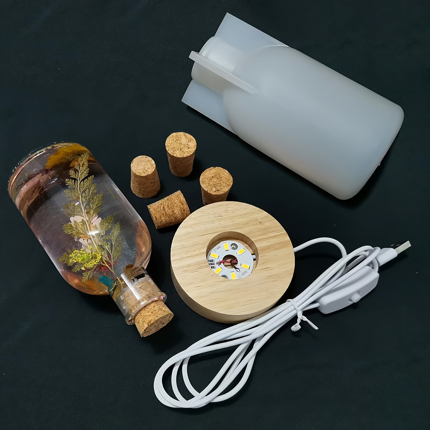 Drift Bottle Light Resin Mold  - Desk Setup Lamp review and price