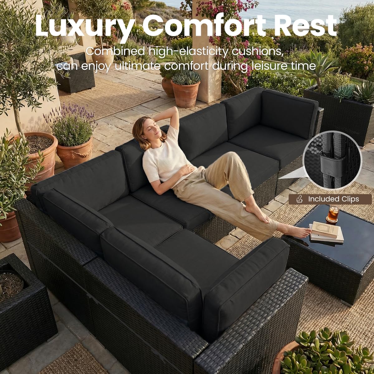 8 Pieces Patio Furniture Set w - Desk Setup Minimalist review and price