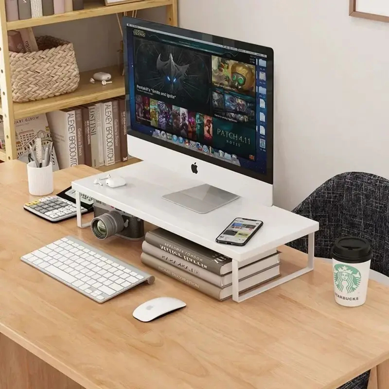 Creative Monitor Stand with St - Monitor Riser Wood review and price