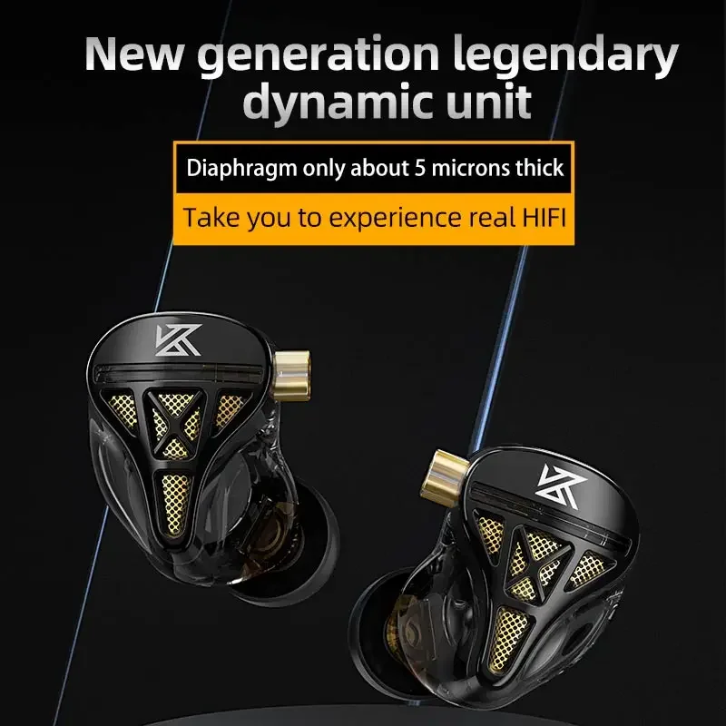 KZ DQS 1DD HiFi IEM Headphones - Desk Hifi Setup review and price