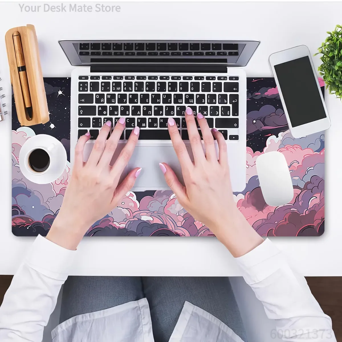 Cute Pink Purple Anime Rubber  - Desk Setup Laptop And Pc review and price