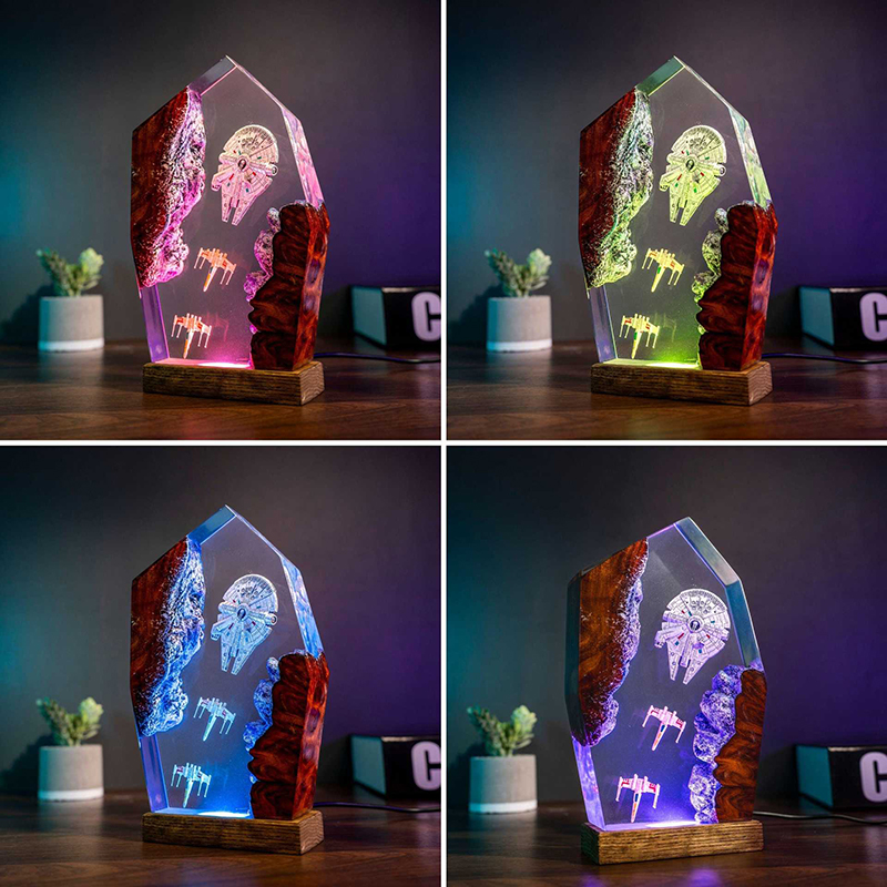 Table Resin Lamp Universe War  - Desk Setup Lamp review and price
