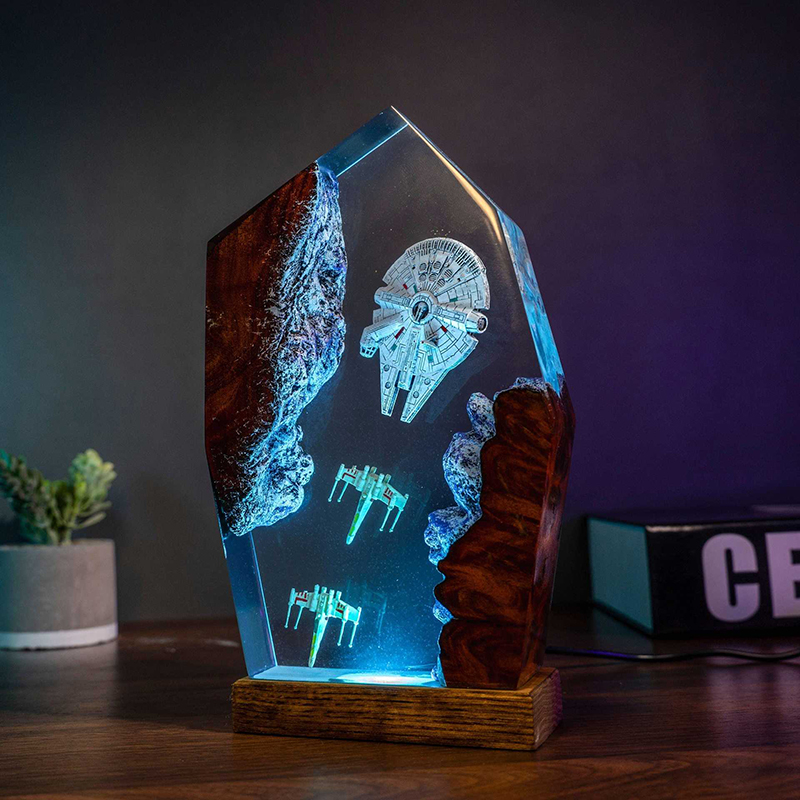 Table Resin Lamp Universe War  - Desk Setup Lamp review and price