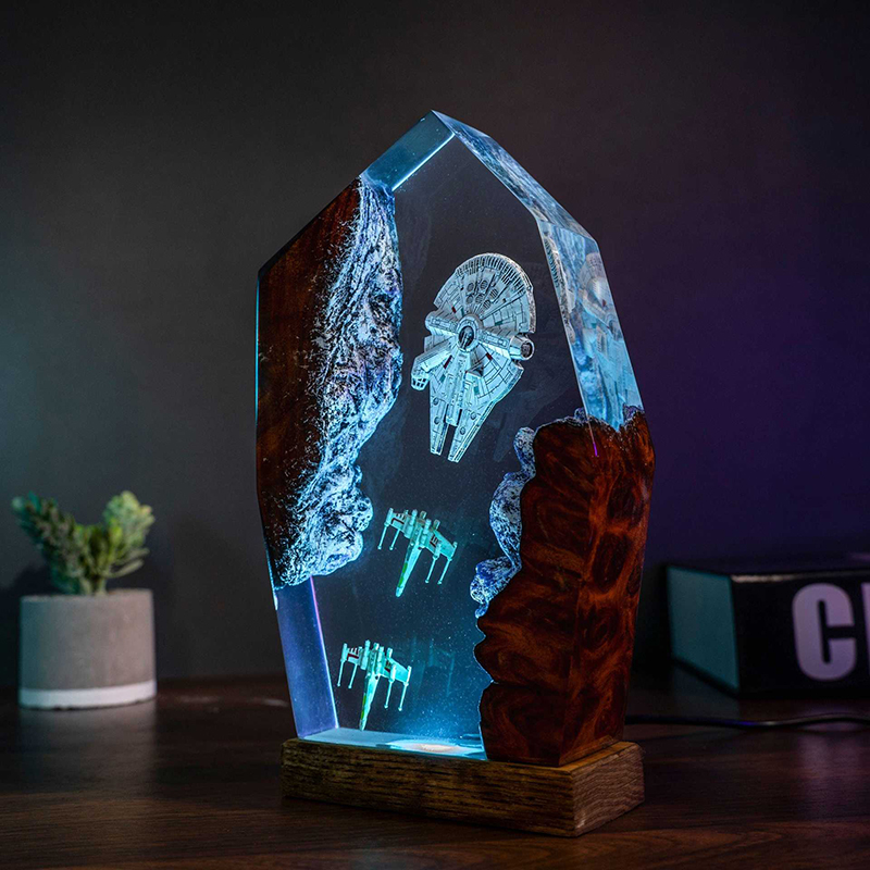 Table Resin Lamp Universe War  - Desk Setup Lamp review and price