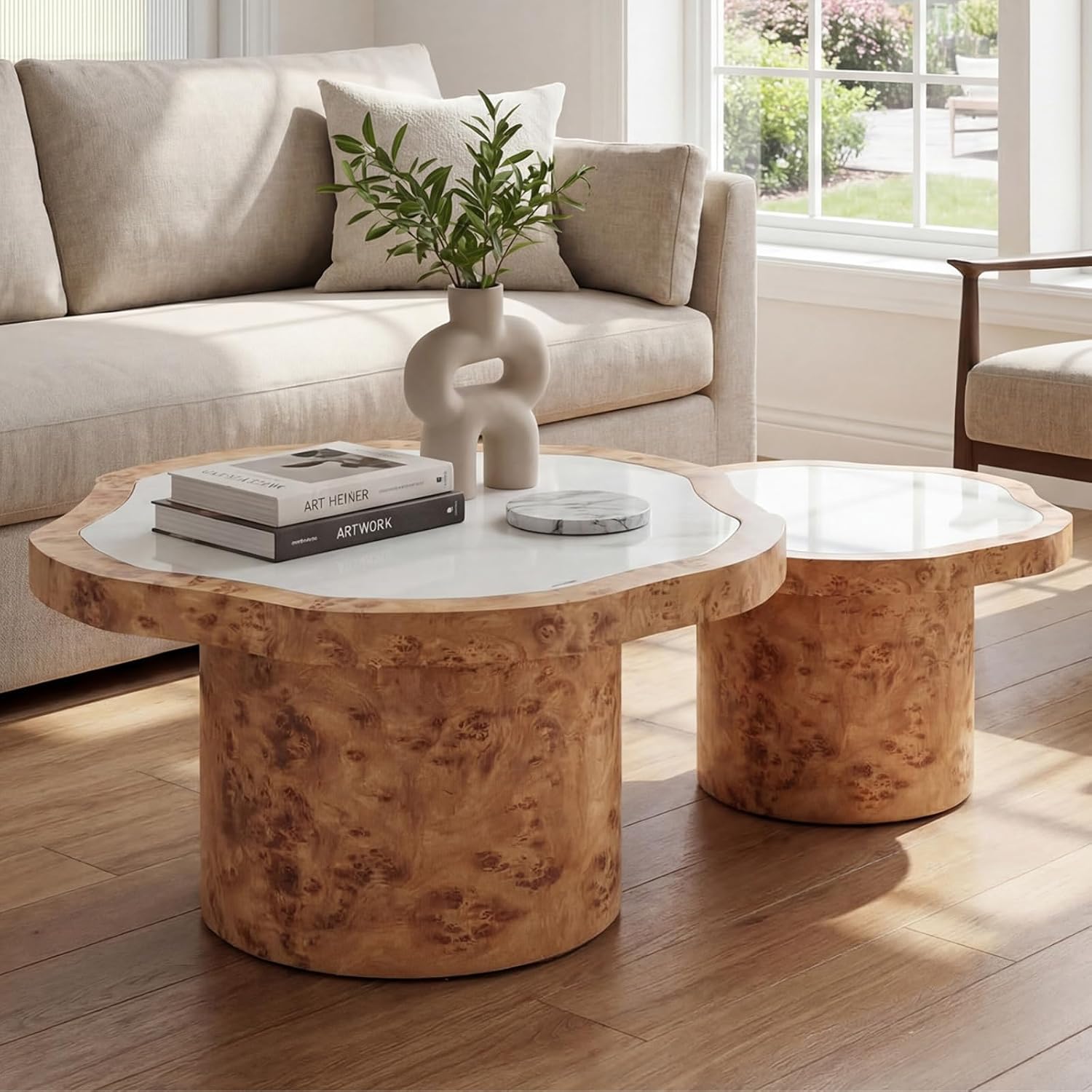 Nesting Coffee Table Set of 2, - Desk Setup Minimalist review and price