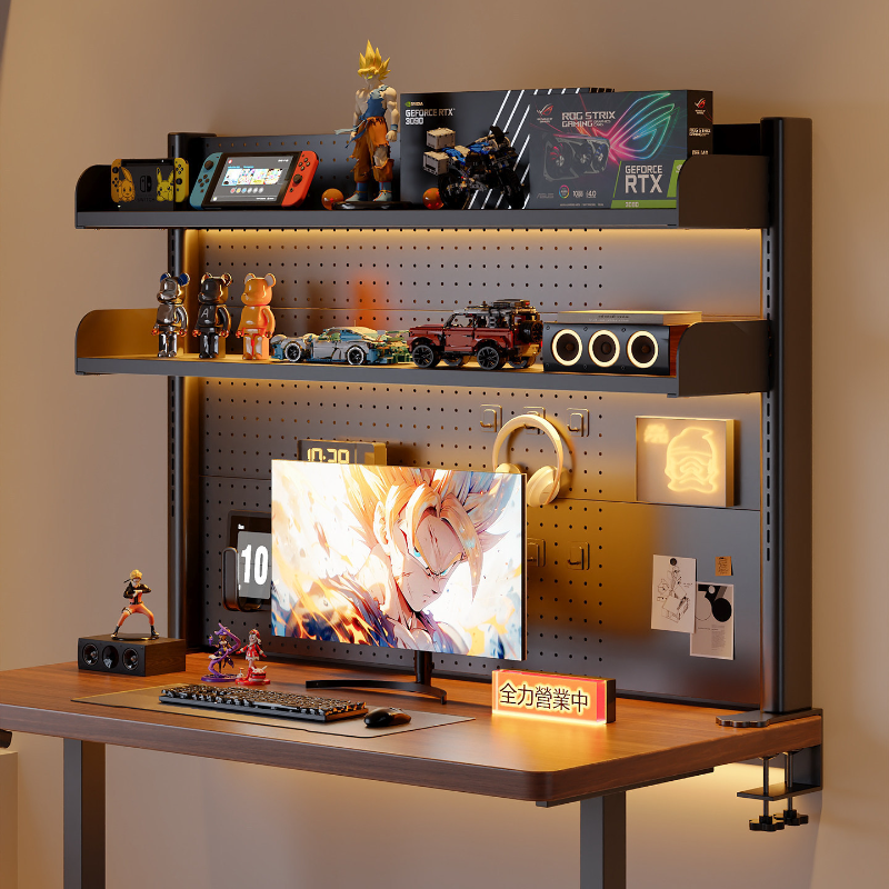 Clamp on Desk Shelf with Pegbo - Desk Setup Organizer review and price