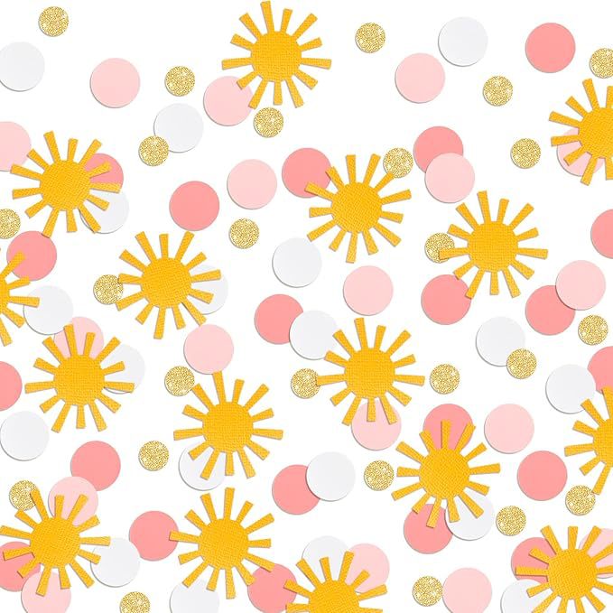 100pcs Sun confetti Boy girl b - Desk Setup Girl review and price