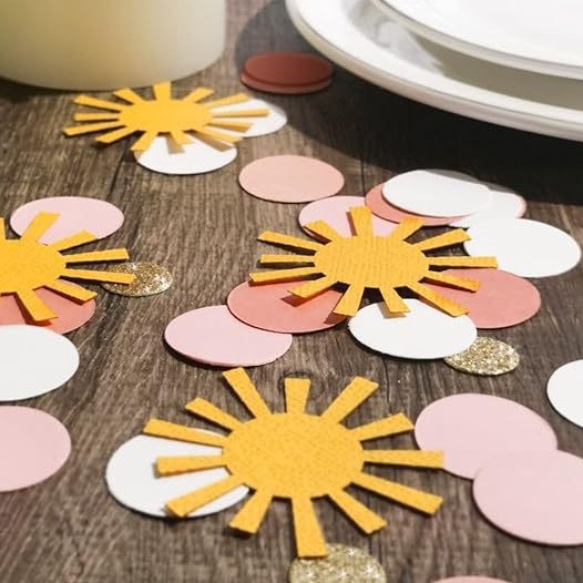 100pcs Sun confetti Boy girl b - Desk Setup Girl review and price