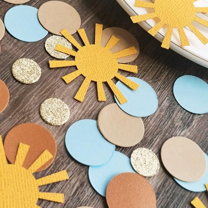 100pcs Sun confetti Boy girl b - Desk Setup Girl review and price