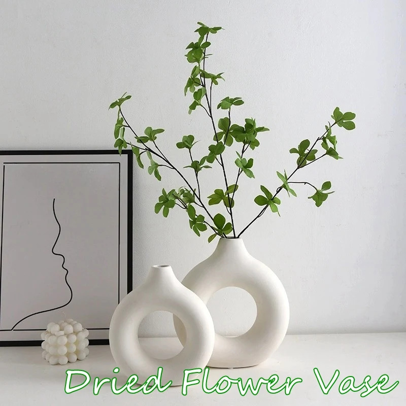 Creative Donut-Shaped Vase, No - Desk Setup Minimalist review and price