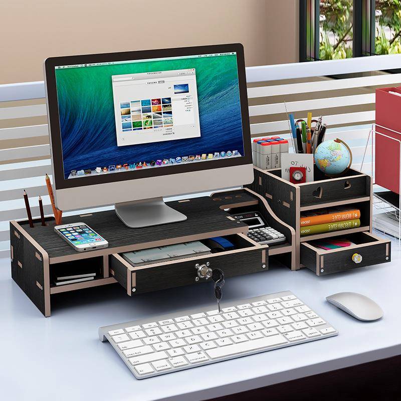 Lcd Computer Monitor Riser Sta - Monitor Riser Wood review and price