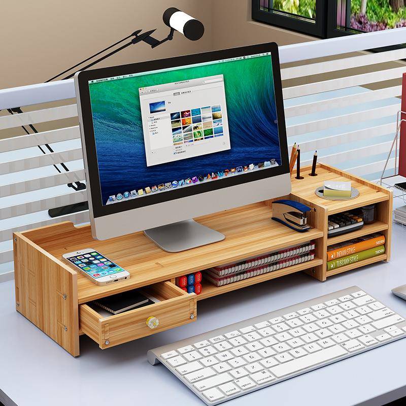 Lcd Computer Monitor Riser Sta - Monitor Riser Wood review and price