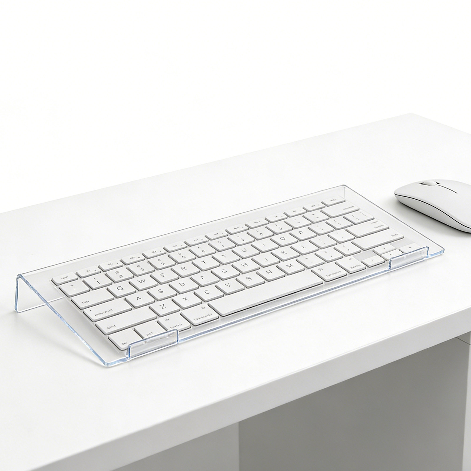 Adjustable Ergonomic Clear Acr - Desk Setup With Keyboard Tray review and price
