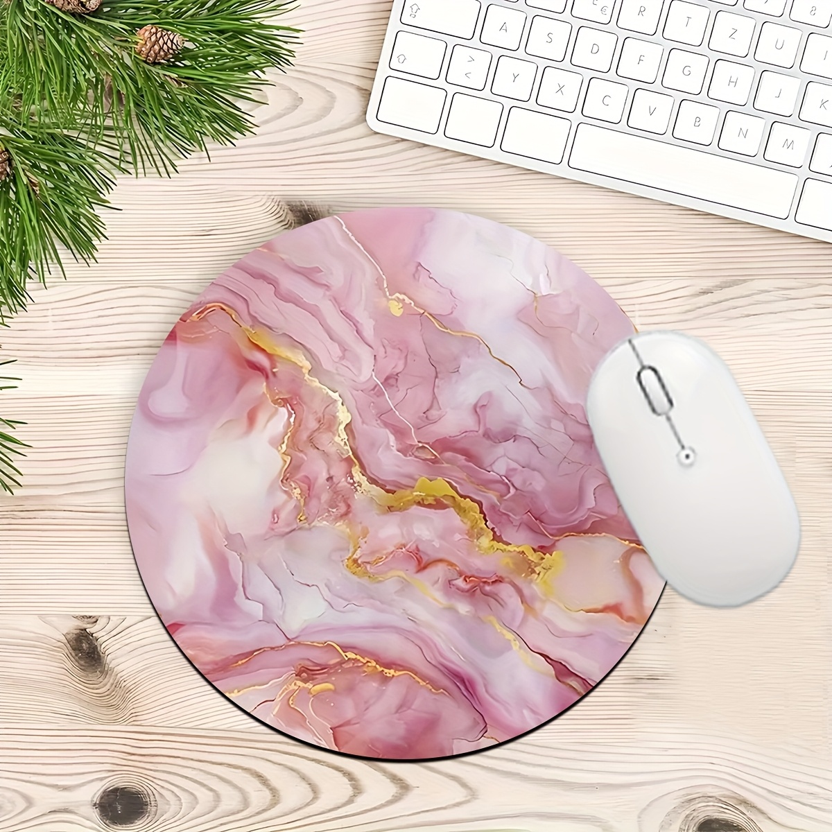 Pink Marble Mouse Pad PC Lapto - Desk Setup Laptop And Pc review and price
