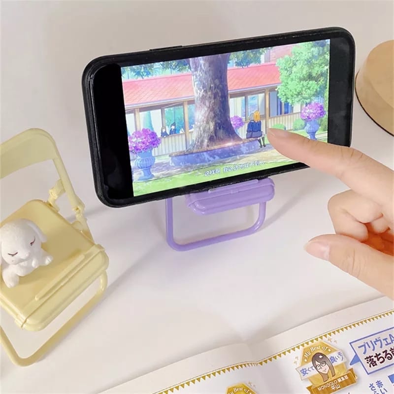 Cute Chair Phone Holder Stand  - Desk Setup Decor review and price