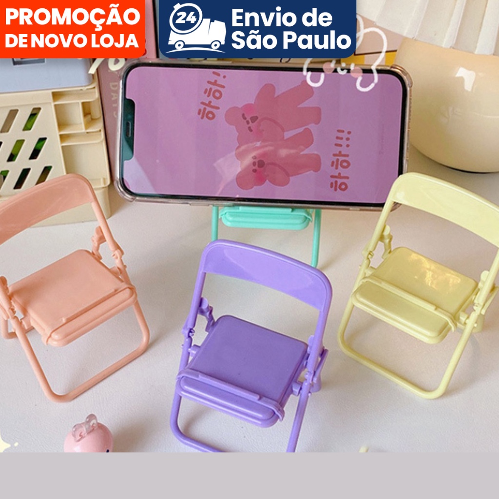 Cute Chair Phone Holder Stand  - Desk Setup Decor review and price