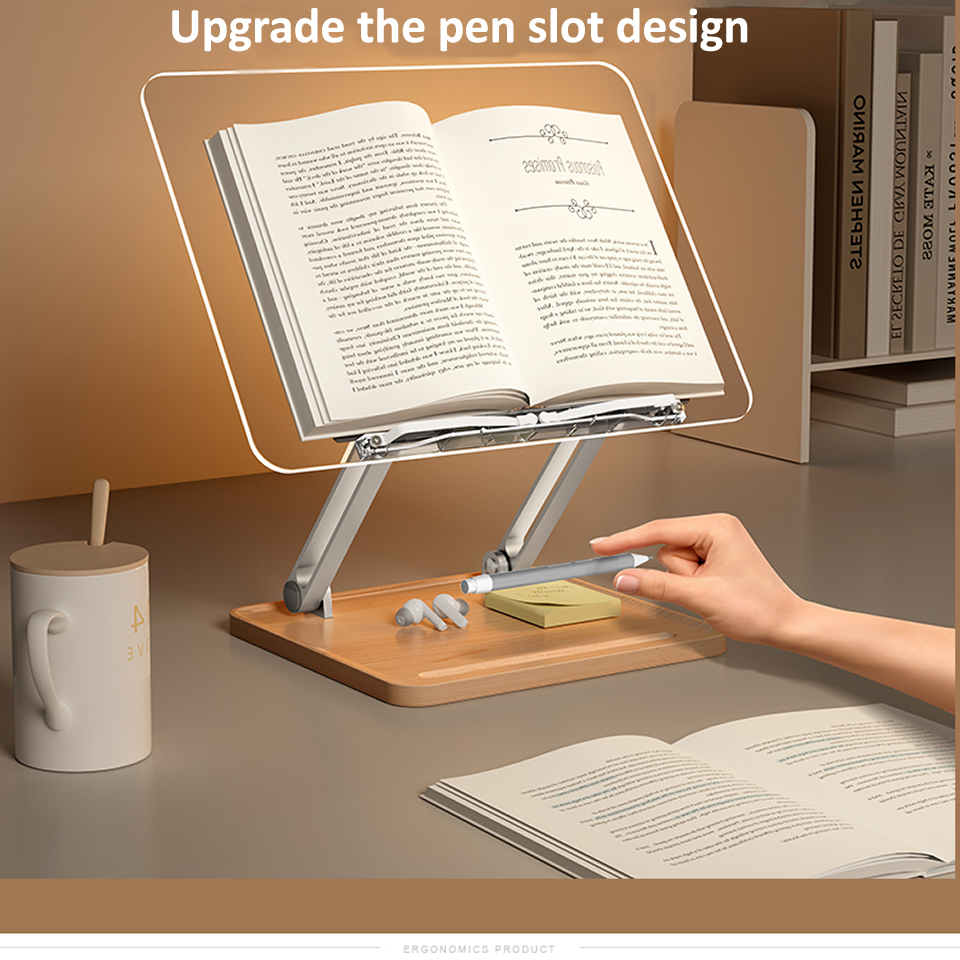 Wooden Reading Stand with Ligh - Desk Setup Lamp review and price
