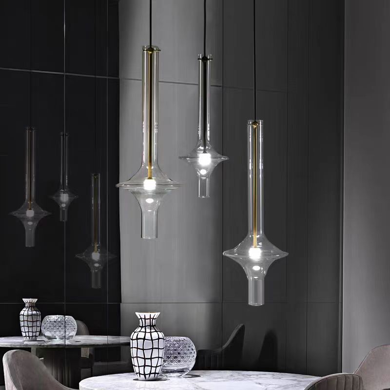 Nordic Glass Tube Pendant Ligh - Desk Setup Minimalist review and price