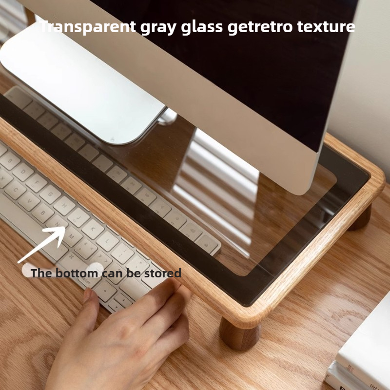 Solid Wood Desktop Monitor Sta - Monitor Riser Wood review and price