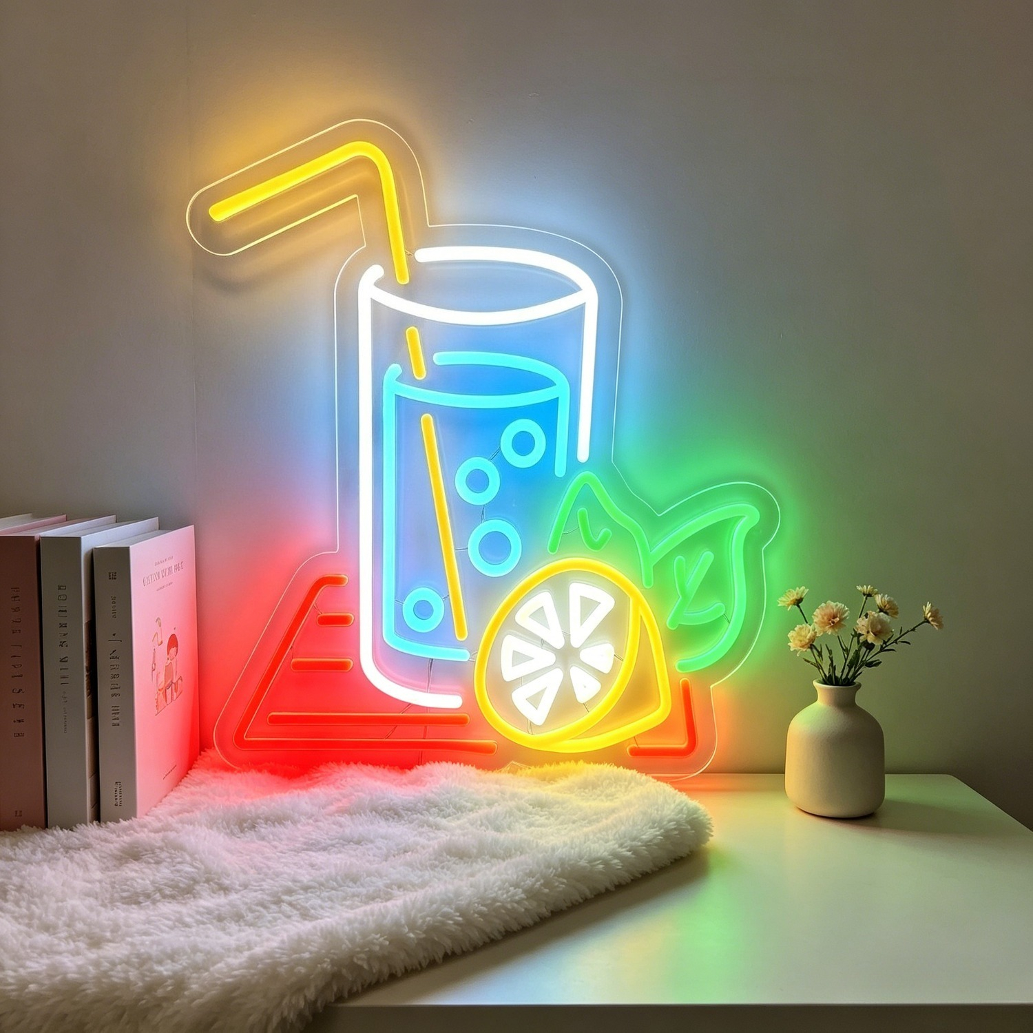 Soda Lemon Neon Sign Adjustabl - Ambient Light Bar Usb review and price